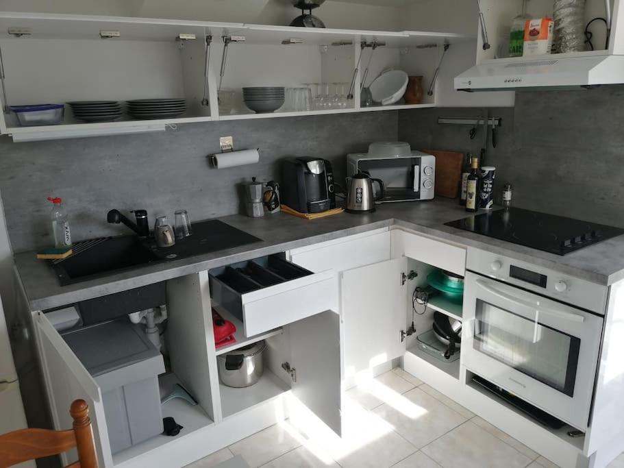 Appartement Aurore En Rez De Jardin Avec Parking Gratuit ว็องส์ ภายนอก รูปภาพ
